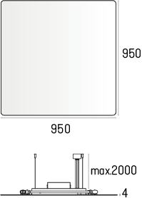 LABRA lampa wisząca CRYPTOS BLANK