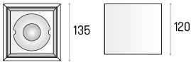 LABRA lampy natynkowe SOLID LIGHTBOX 135.1 NT