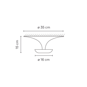 VIBIA lampa natynkowa FUNNEL