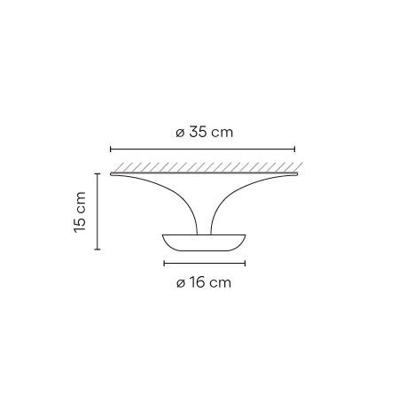 VIBIA lampa natynkowa FUNNEL