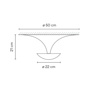 VIBIA lampa natynkowa FUNNEL