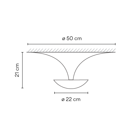 VIBIA lampa natynkowa FUNNEL