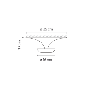 VIBIA lampa natynkowa FUNNEL