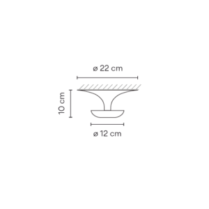 VIBIA lampa natynkowa FUNNEL