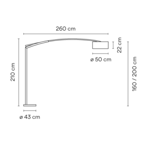 VIBIA lampa podłogowa BALANCE