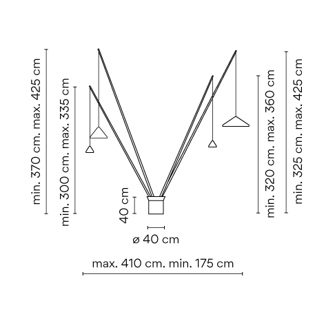 VIBIA lampa podłogowa NORTH 5620