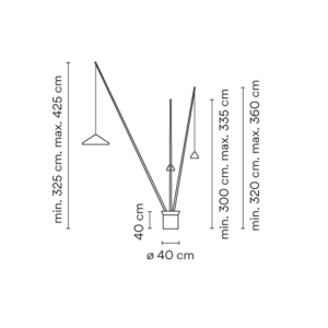 VIBIA lampa podłogowa NORTH 5620