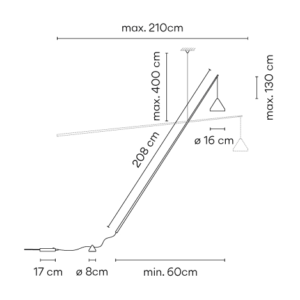 VIBIA lampa podłogowa NORTH 5666