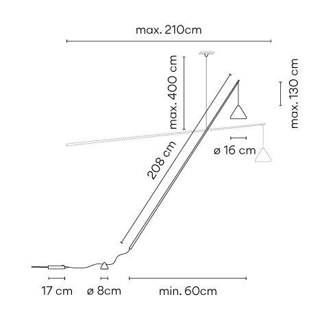 VIBIA lampa podłogowa NORTH 5666