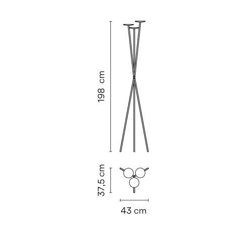 VIBIA lampa podłogowa SKAN 0260