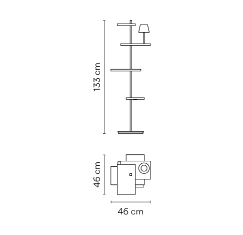 VIBIA lampa podłogowa SUITE 6005-6012
