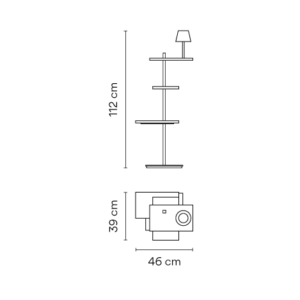 VIBIA lampa podłogowa SUITE 6005-6012