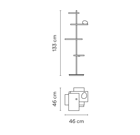 VIBIA lampa podłogowa SUITE 6005-6012