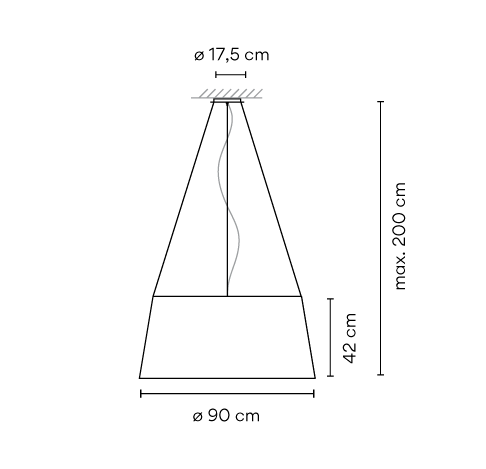 VIBIA lampa wisząca WARM
