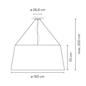 VIBIA lampa wisząca WARM
