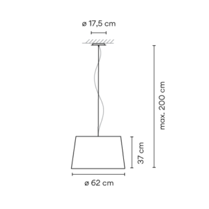 VIBIA lampa wisząca WARM