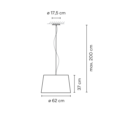 VIBIA lampa wisząca WARM