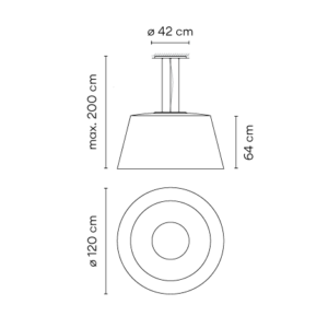 VIBIA lampa wisząca WIND