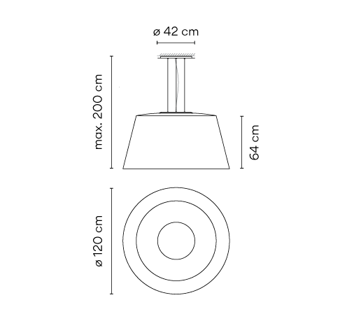 VIBIA lampa wisząca WIND