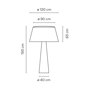 VIBIA lampa zewnętrzna WIND 4057