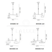 Wever Ducre lampy wiszące Roomor ceiling 2.0 PAR16