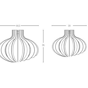 ZAVA Wisząca SLICES-XL 44,5 x 36