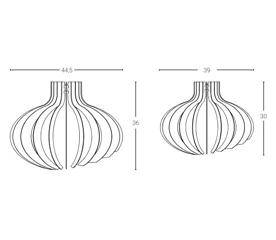 ZAVA Wisząca SLICES-XL 44,5 x 36