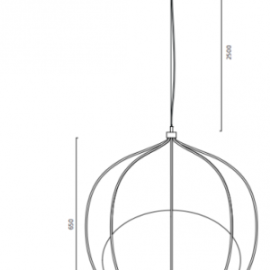 Zero-Lighting Lampa wisząca Hoop