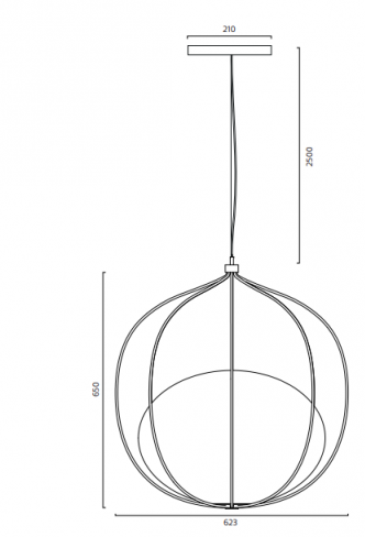 Zero-Lighting Lampa wisząca Hoop